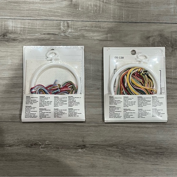 NWT Set of 2 Janlynn Counted Cross Stitch Kits with Frames (Teapot & Roses) - Picture 14 of 14